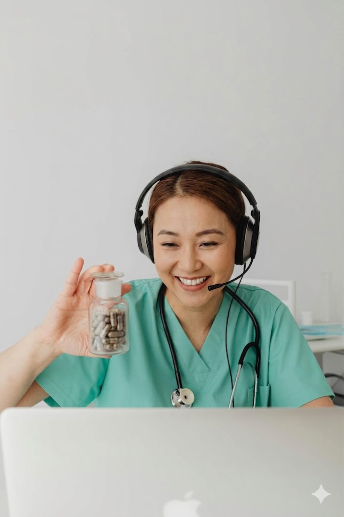 A SengMed care team member on a support call